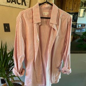 gap striped button down